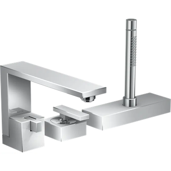 AXOR Edge 3-h.bath mix.diamond cut CN chr