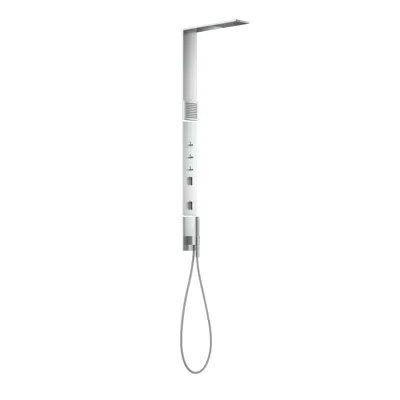 Image for AXOR ShowerComposition Shower panel with thermostat, overhead shower 110/220 1jet and shoulder shower
