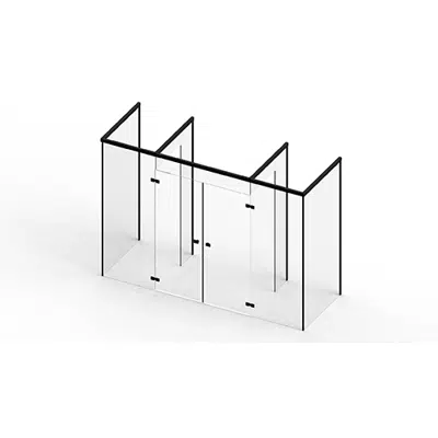 Image for System 210 - Modular system - Glass partition