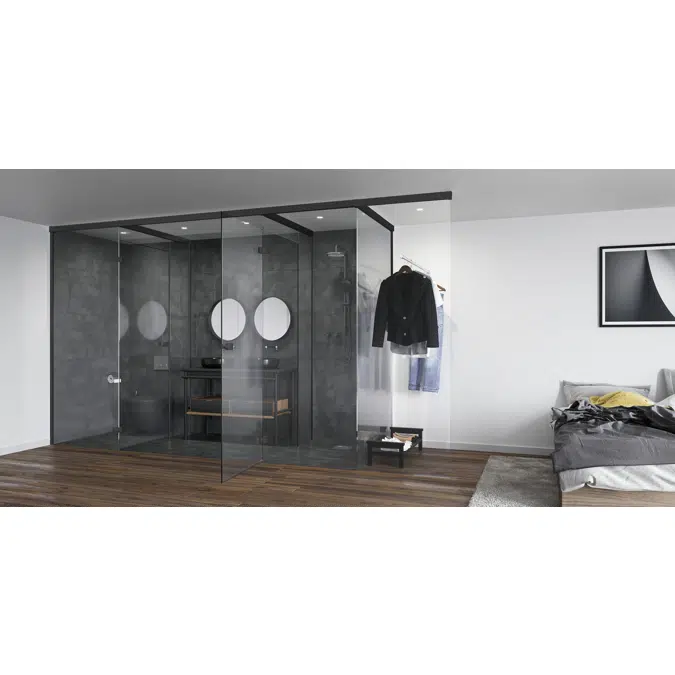 System 210 - Modular system - Glass partition