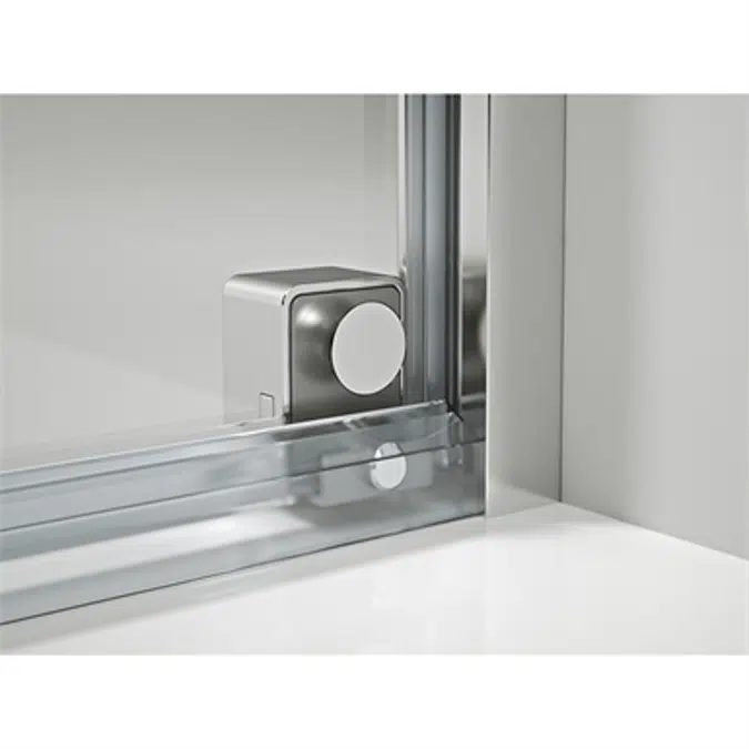 D4 Pulsar - Separator - Fixed panel + Slider door for shower