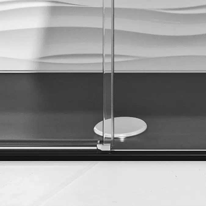 D1 GravityONE - 2 Fixed + Slider twin doors for shower