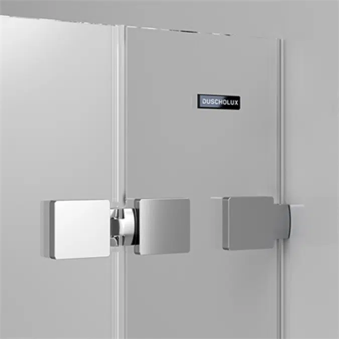 D4 Pure20 - Separator - 1 Fixed + 1 Pivot door for shower