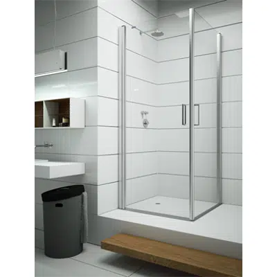 D2 Egipthia  - Pivot twin doors at 180º with angle access for shower图像