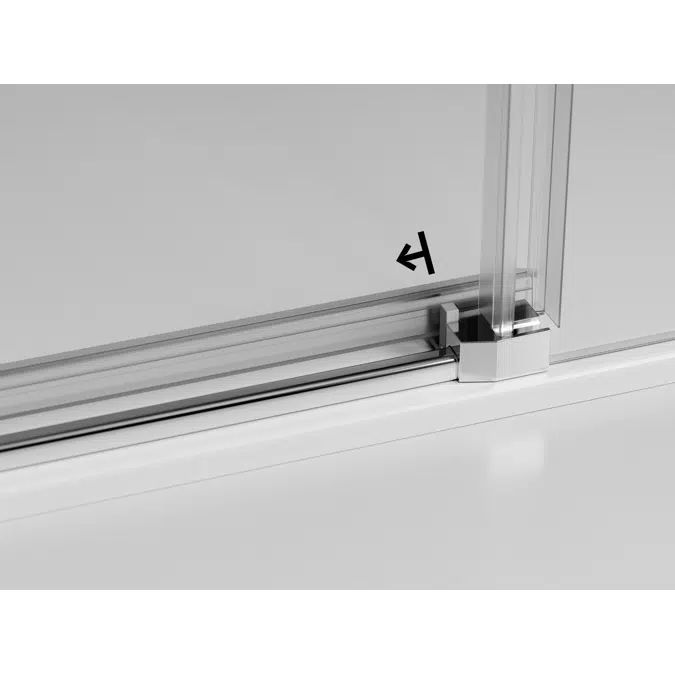 D1 Mode One24 - 1 Fixed + Slider door for shower