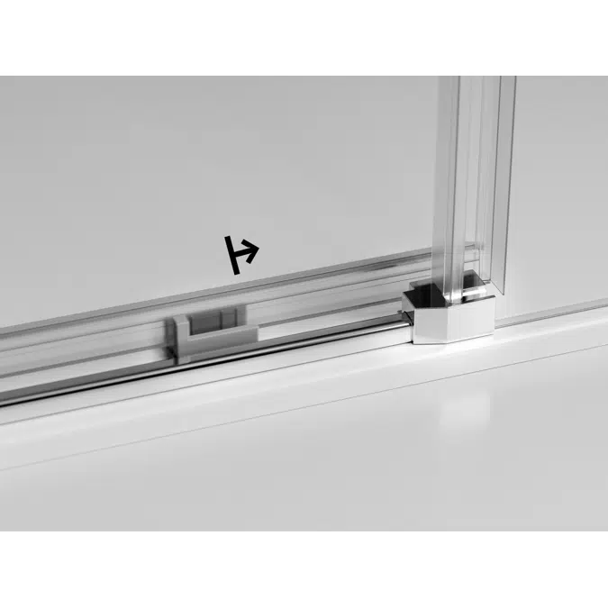 D1 Mode One24 - 1 Fixed + Slider door for shower