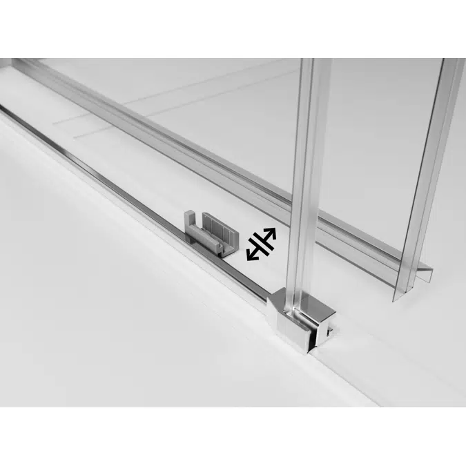 D1 Mode One24 - 1 Fixed + Slider door for shower