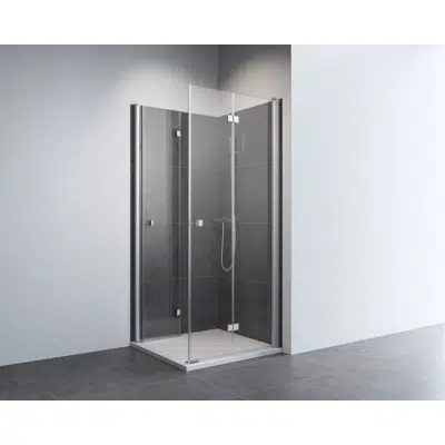 bild för D2 Swing - Bi-fold and slider twin doors with angle access for shower