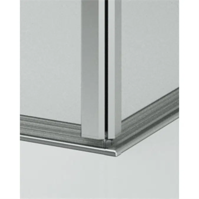 D2 Egipthia  - Combinated Angle Configuration - Pivot door at 180º + side panel (90º) for shower