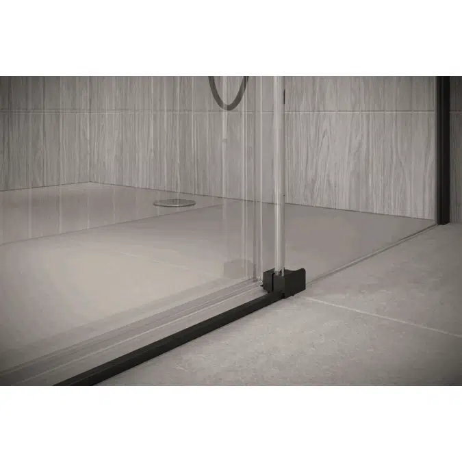 D2 Aura- 2 Fixed + Slider twin doors for shower in a corner
