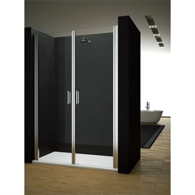 D2 Egipthia  - 2 Pivot twin doors for shower