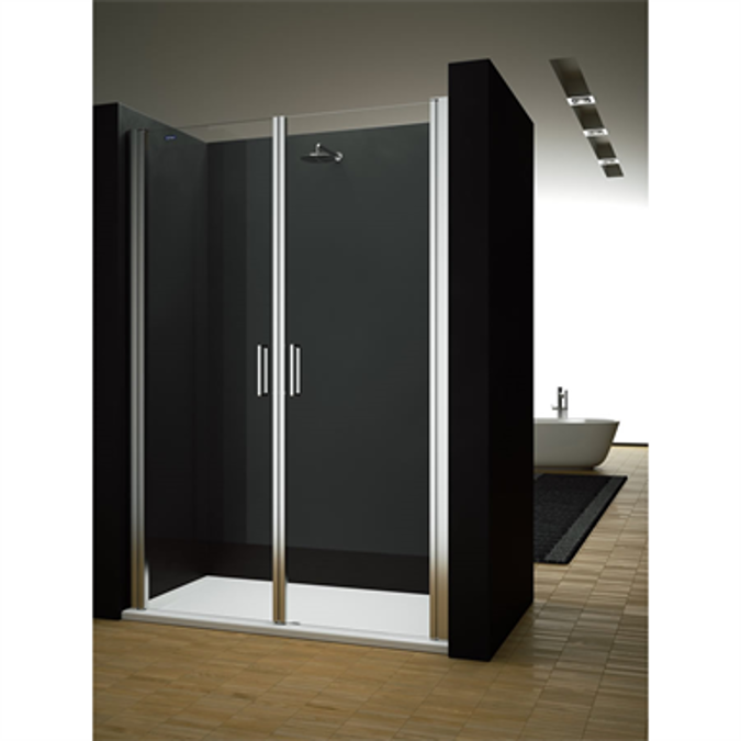 Egipthia  - 2 Pivot twin doors for shower