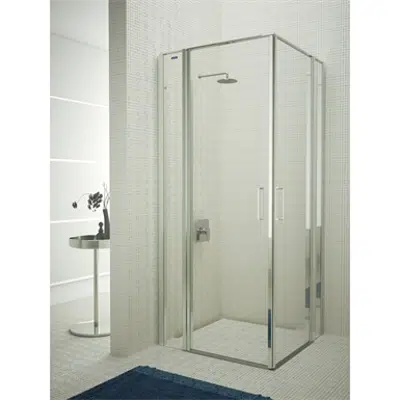 afbeelding voor D2 Egipthia  - 2 fixed segments + pivot twin doors at 180º with angle access for shower