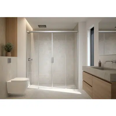Image for D3 Bella Vita   - 2 Fixed + Slider twin doors for shower