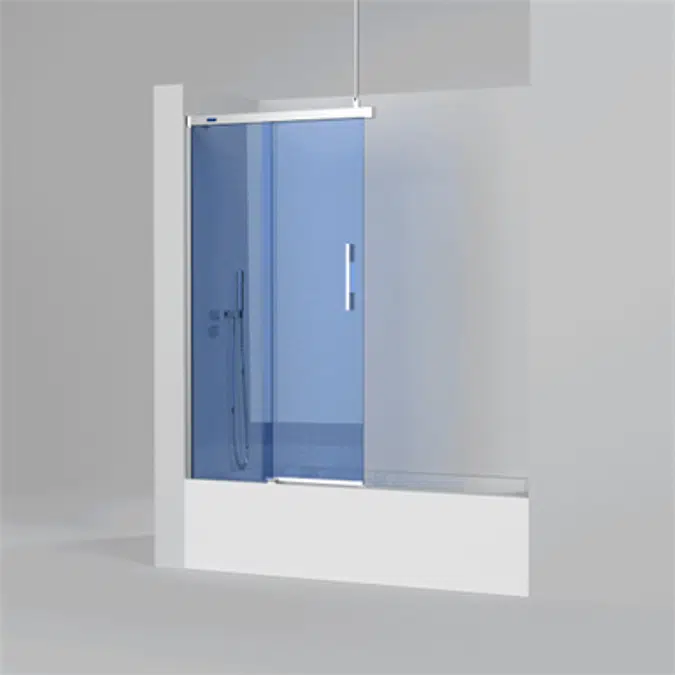 D2 Gravity - Separator - Fixed panel + Slider door for bath