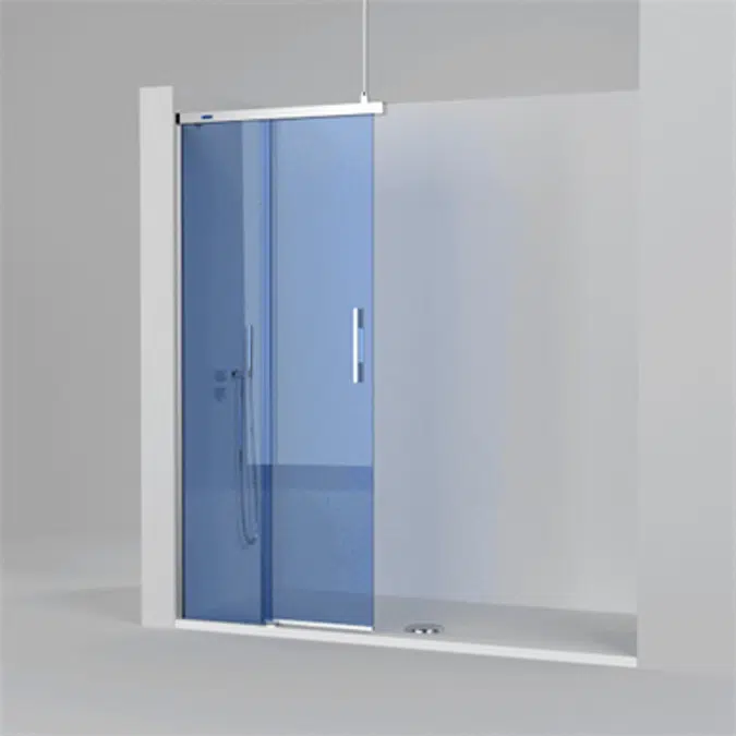 D2 Gravity - Separator - Fixed panel + Slider door for shower