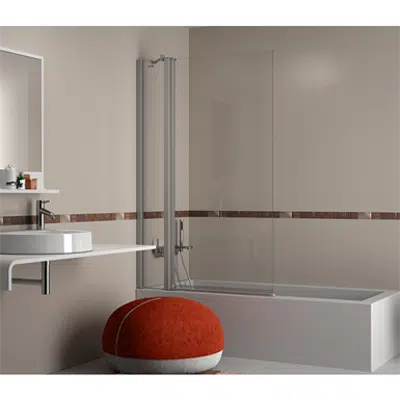 Image for D1 Plus Giro - Separator - 1 Fixed + 1 Pivot door for bath