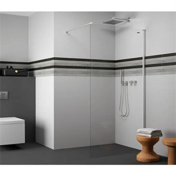 D1 Plus Giro - Fixed panel for bath or shower