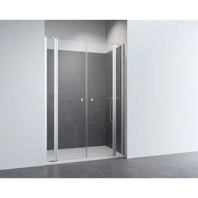 Image pour D2 Swing - 2 Fixed + Pivot twin doors for shower