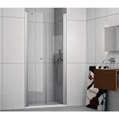 D1 Plus Giro - 2 Pivot twin doors for shower için görüntü