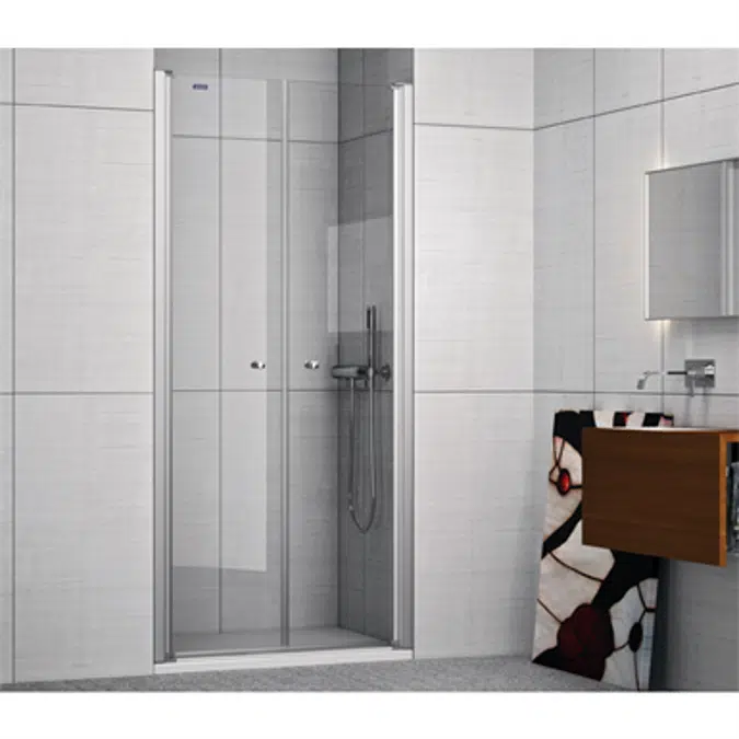 D1 Plus Giro - 2 Pivot twin doors for shower