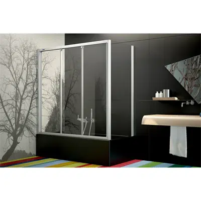 billede til D1 Plus Evolution - 3 Slider doors for bath