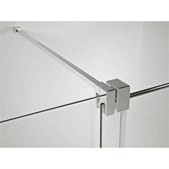 D4 Pulsar - 1 Fixed + Slider door for shower