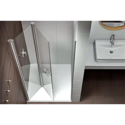 Image pour D1 Plus Giro - Bi-fold and slider twin doors for shower