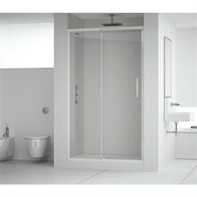 D2 Gredel  - 1 Fixed + Slider door for shower