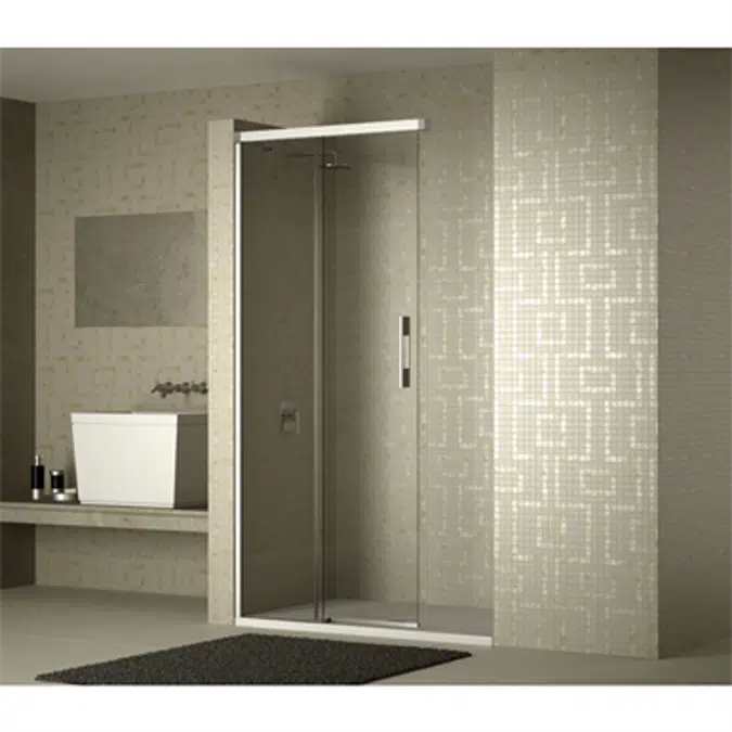 D2 Gredel  - Separator - Fixed panel + Slider door for shower