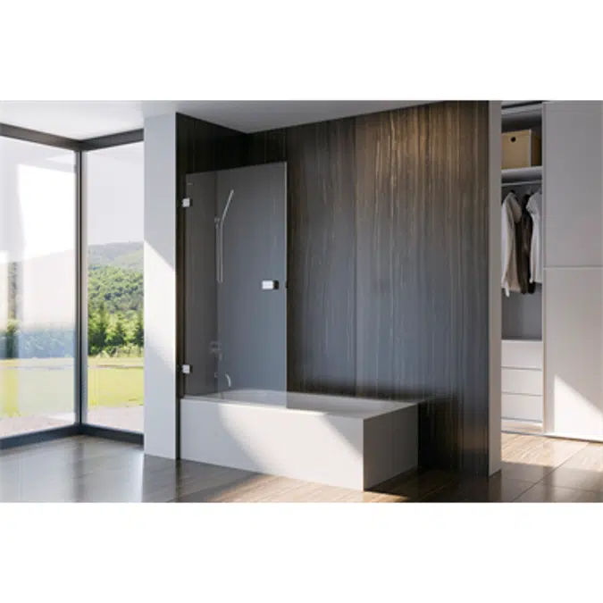 D4 Pure20 - Separator - 1 Pivot door for bath