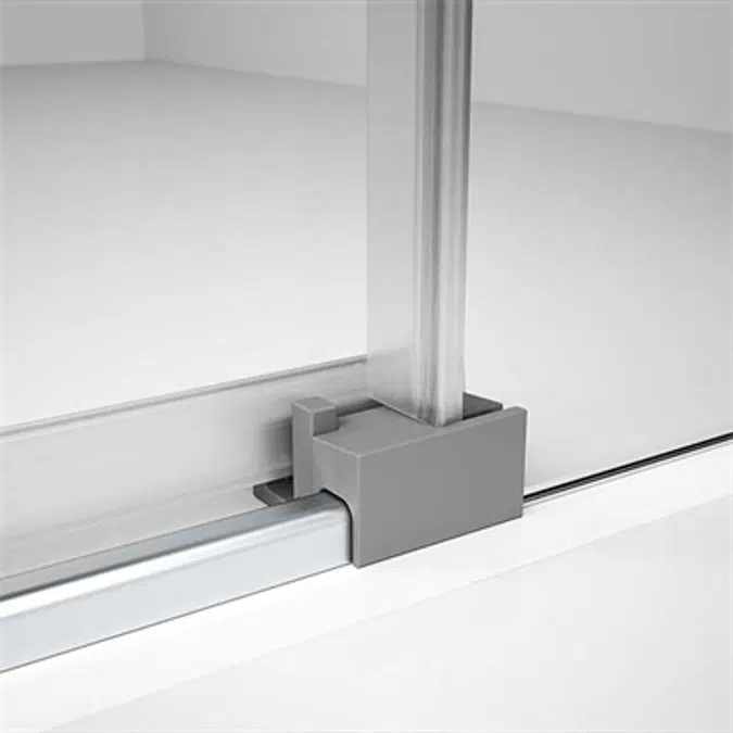 D1 Plus Evolution - 1 Fixed + Slider door for bath