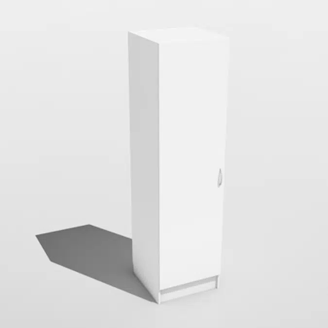 BIM objects - Free download! Tall cabinet with shelf and coat hanger, F ...