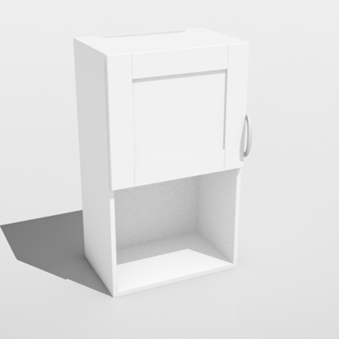 BIM objects Free download! Wall for integrated microwave oven
