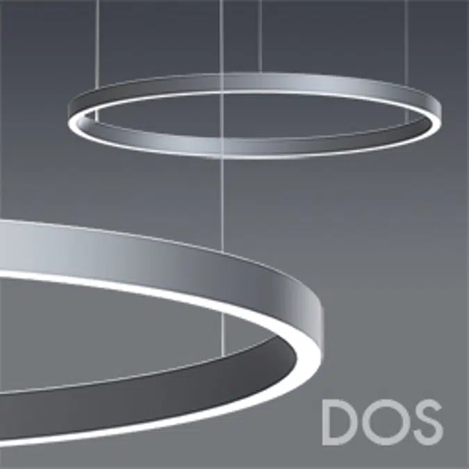 DOS CIRCULAR DIRECT/INDIRECT WHITE LED WITH OPAL ACRYLIC LENS