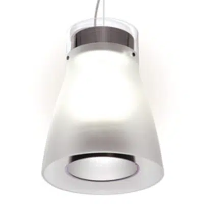 Image for Kone Clear Glass Luminaire With Downlight 622 Series