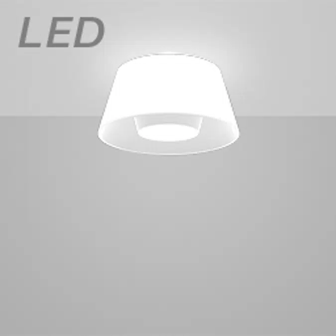 KONE 3 SMALL OPAL LED SEMI-RECESSED LUMINAIRE - KLS31