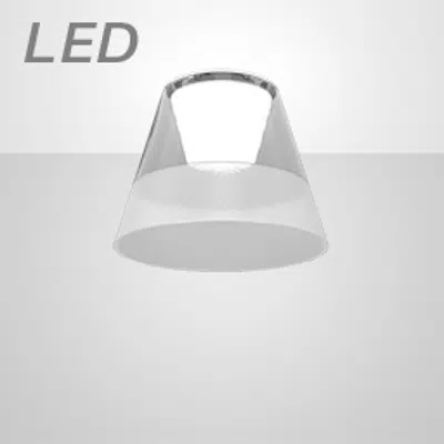 kuva kohteelle KONE 3 LARGE CLEAR LED SEMI-RECESSED LUMINAIRE - KLS34