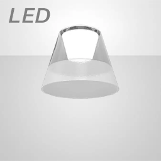 KONE 3 LARGE CLEAR LED SEMI-RECESSED LUMINAIRE - KLS34