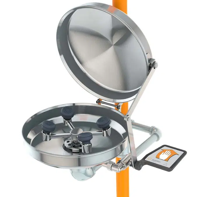 G1909BC, Safety Station with WideArea™ Eye/Face Wash, Stainless Steel Bowl and Cover