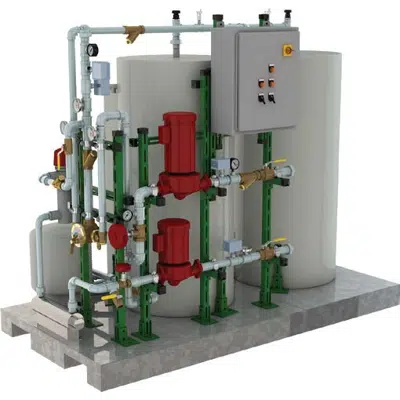 imagem para G4430 Tempering System for Emergency Fixtures, Recirculating, Dual Water Tank with Booster Pump