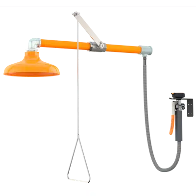 Image pour G1641, Emergency Shower with Drench Hose, Horizontally Mounted, Plastic Shower Head