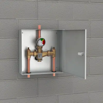 Image for G6022, Thermostatic Mixing Valve, 13 Gallon/49 Liter Capacity, Surface Mounted Stainless Steel Cabinet