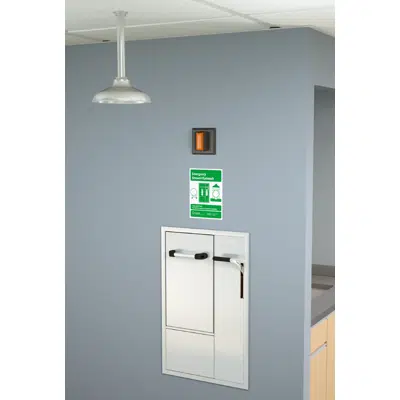 Image pour GBF2150, Recessed Safety Station with Drain Pan, Exposed Shower Head