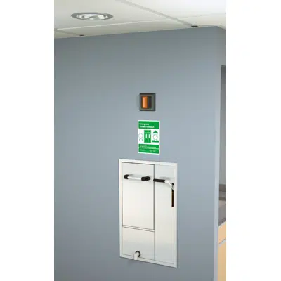 รูปภาพสำหรับ GBF2162, Recessed Safety Station with Drain Pan and Daylight Drain, Recess Mounted Shower Head