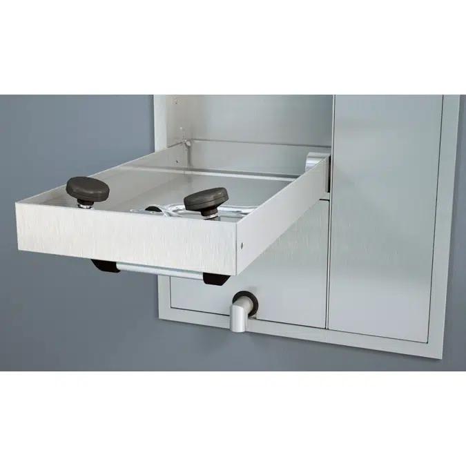 GBF2162, Recessed Safety Station with Drain Pan and Daylight Drain, Recess Mounted Shower Head