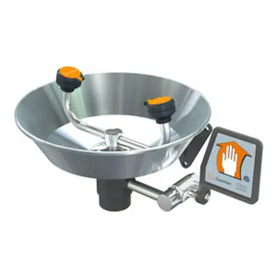 afbeelding voor G1814, Eyewash, Wall Mounted, Stainless Steel Bowl