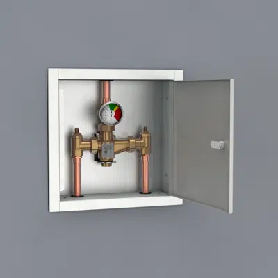 Image for G6024, Thermostatic Mixing Valve, 13 Gallon/49 Liter Capacity, Recess Stainless Steel Cabinet