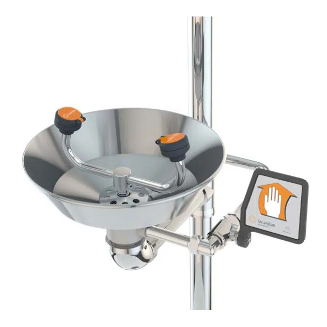 G1902PCC, Safety Station with Eyewash, Polished Chrome Construction