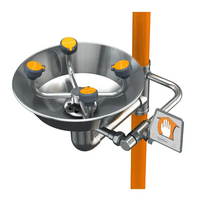 G1994, Safety Station with WideArea™ Eye/Face Wash, All-Stainless Steel Construction